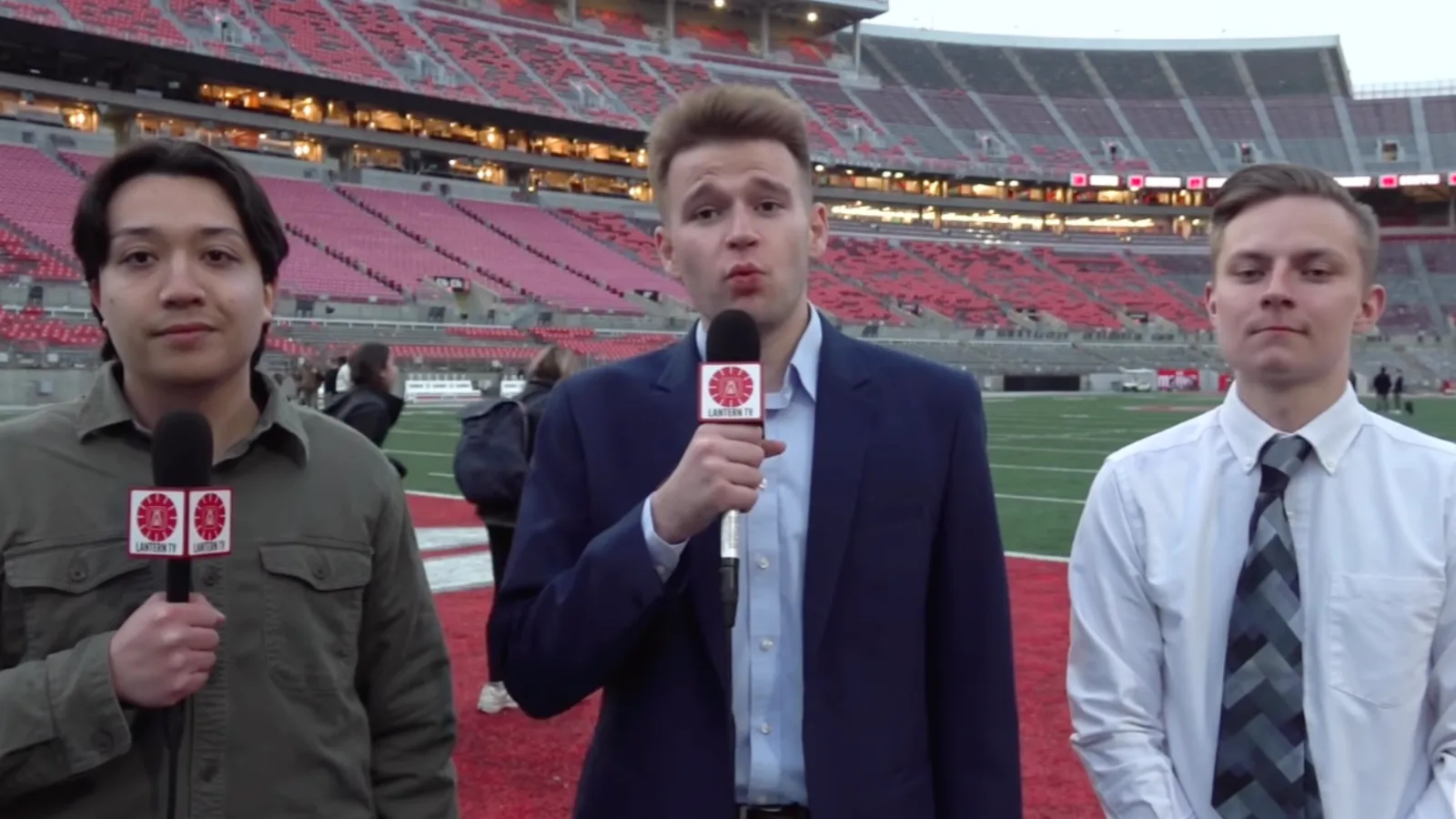 Smith reporting on field
