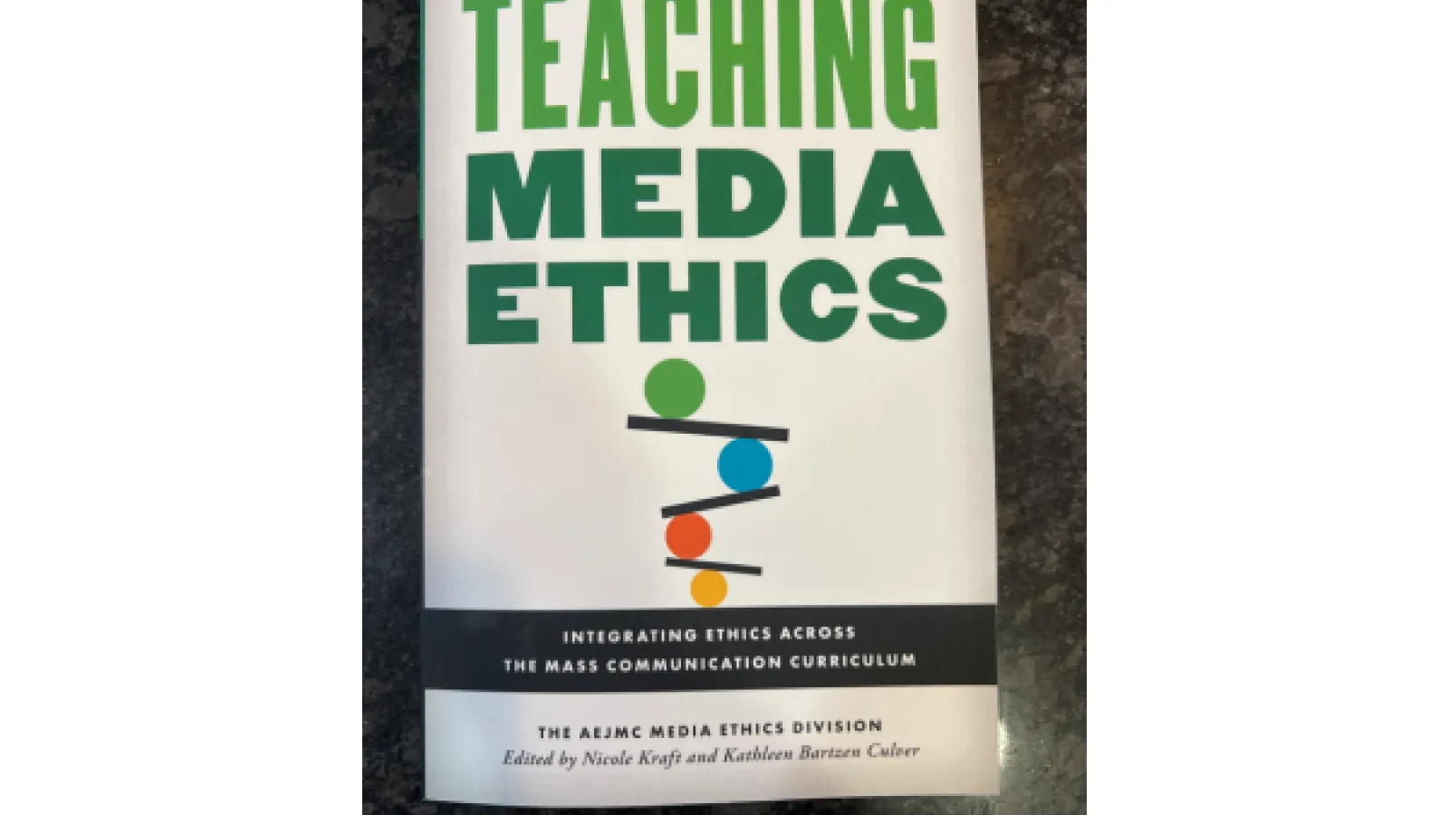 Front Cover of "Teaching Media Ethics" 